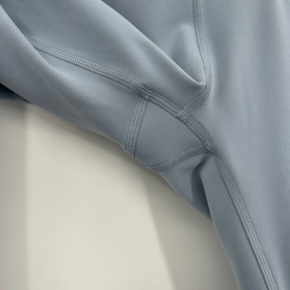 LULULEMON Chambray Blue Wunder Train High Rise Workout Athletic Ankle Leggings 2 - Picture 9 of 10